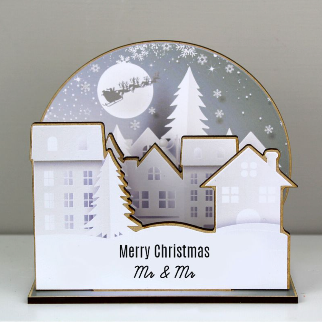 Mr & Mr - Gay Couple Personalised Christmas DIY Decoration | Gift