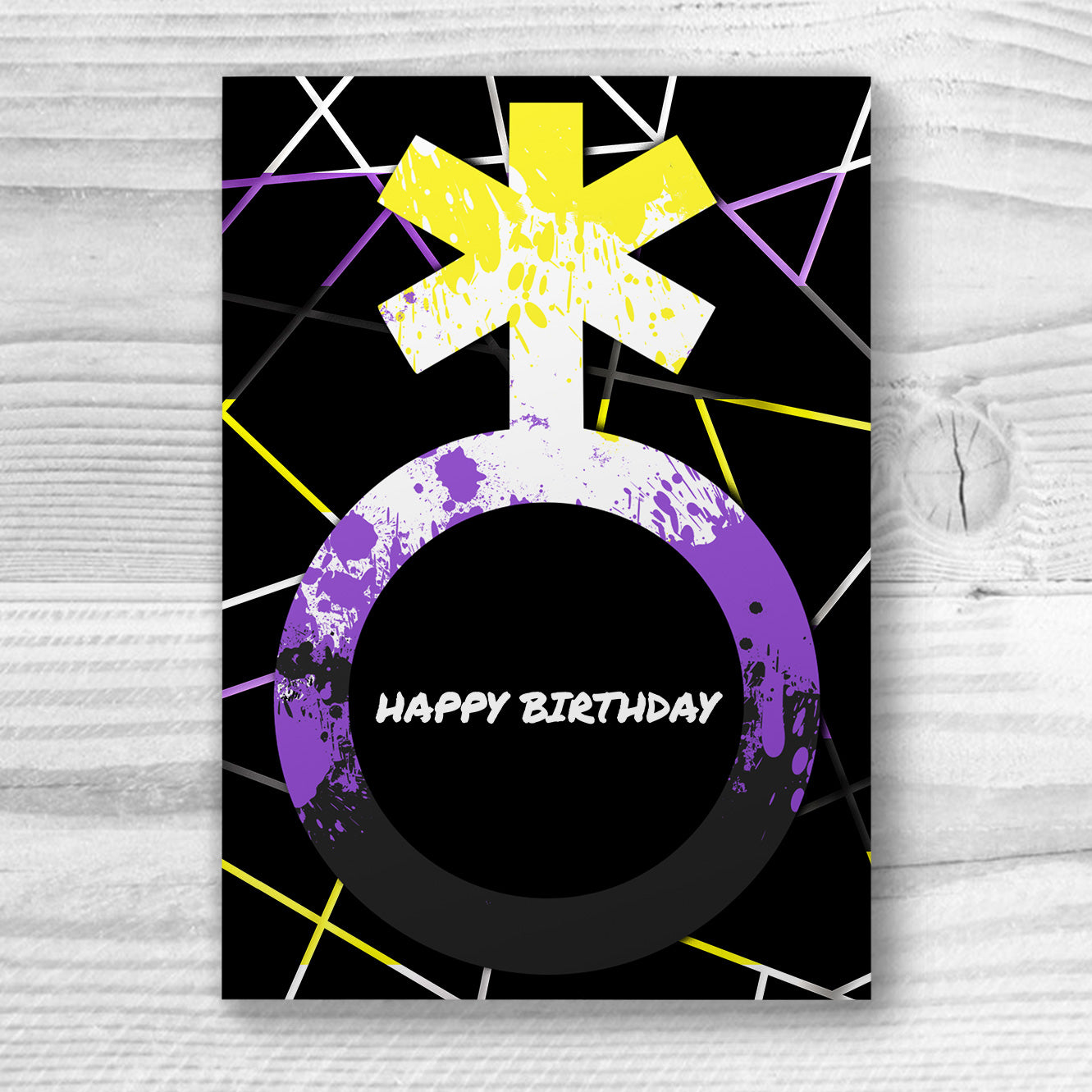 Happy Birthday - Non-Binary Birthday Card | Gift