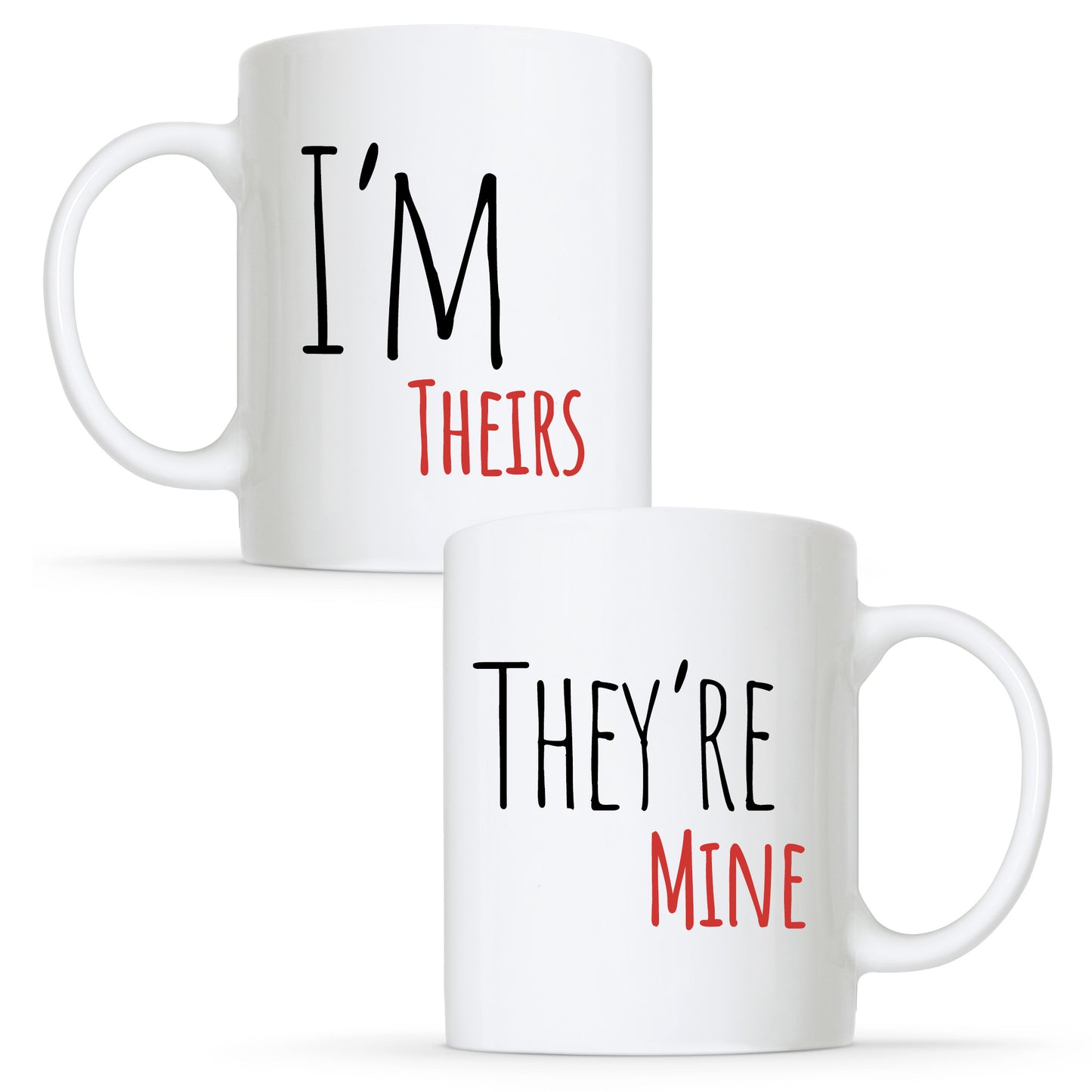 I'm Theirs & They're Mine - Non-Binary Couple Mug Set | Gift