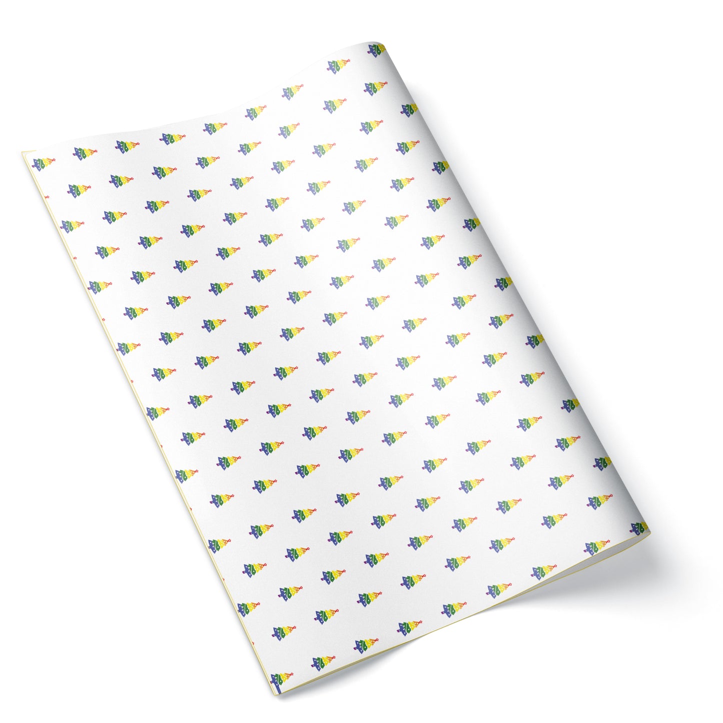 LGBTQ+ (Rainbow) Flag - Christmas Tree Wrapping Paper | Gift
