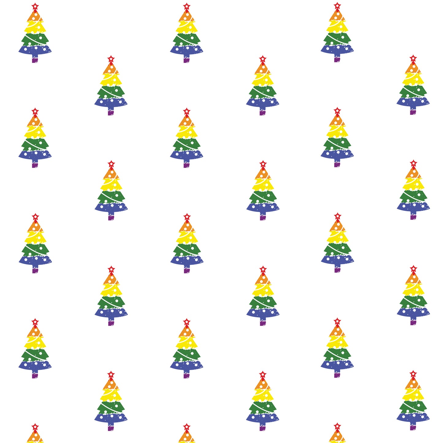 LGBTQ+ (Rainbow) Flag - Christmas Tree Wrapping Paper | Gift