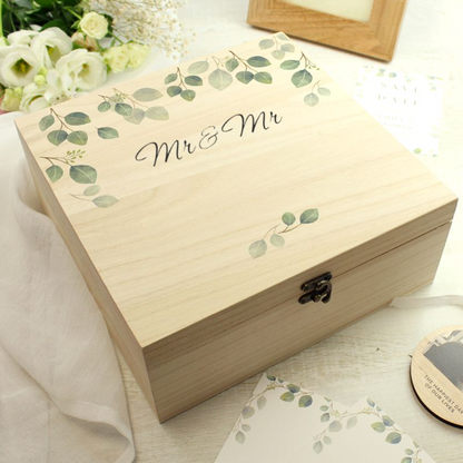 Mr & Mr - Gay Couple Personalised Keepsake Box | Wedding Gift