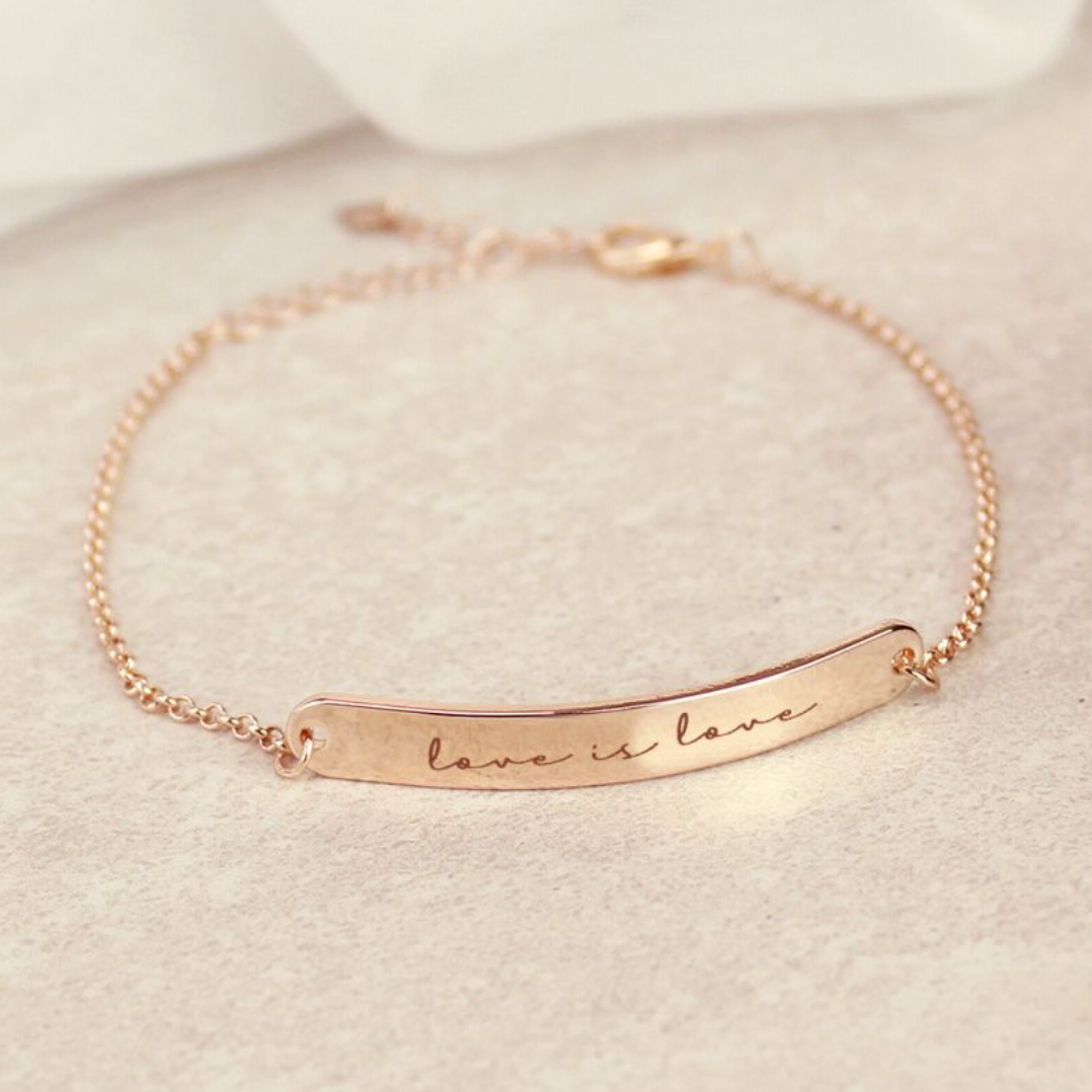 Love is Love - Lesbian Gay Bar Bracelet | Gift