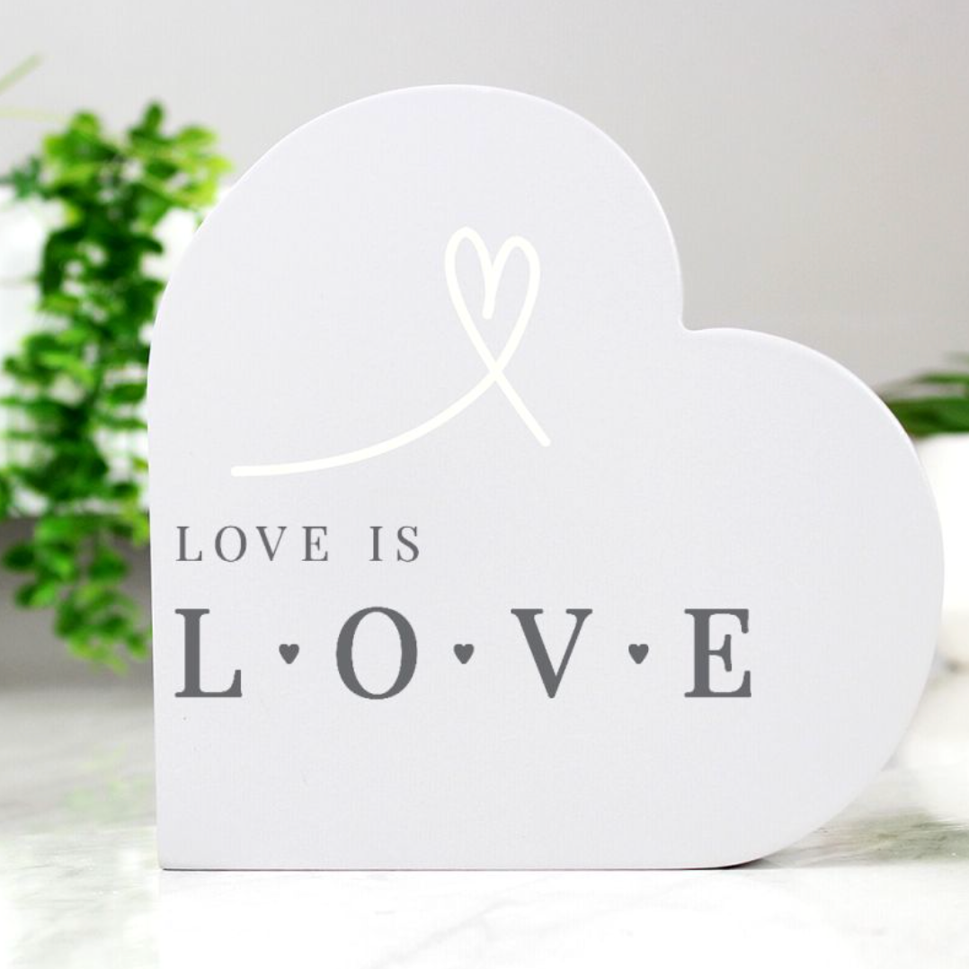 Love is love - Gay Lesbian Heart Ornament | Gift