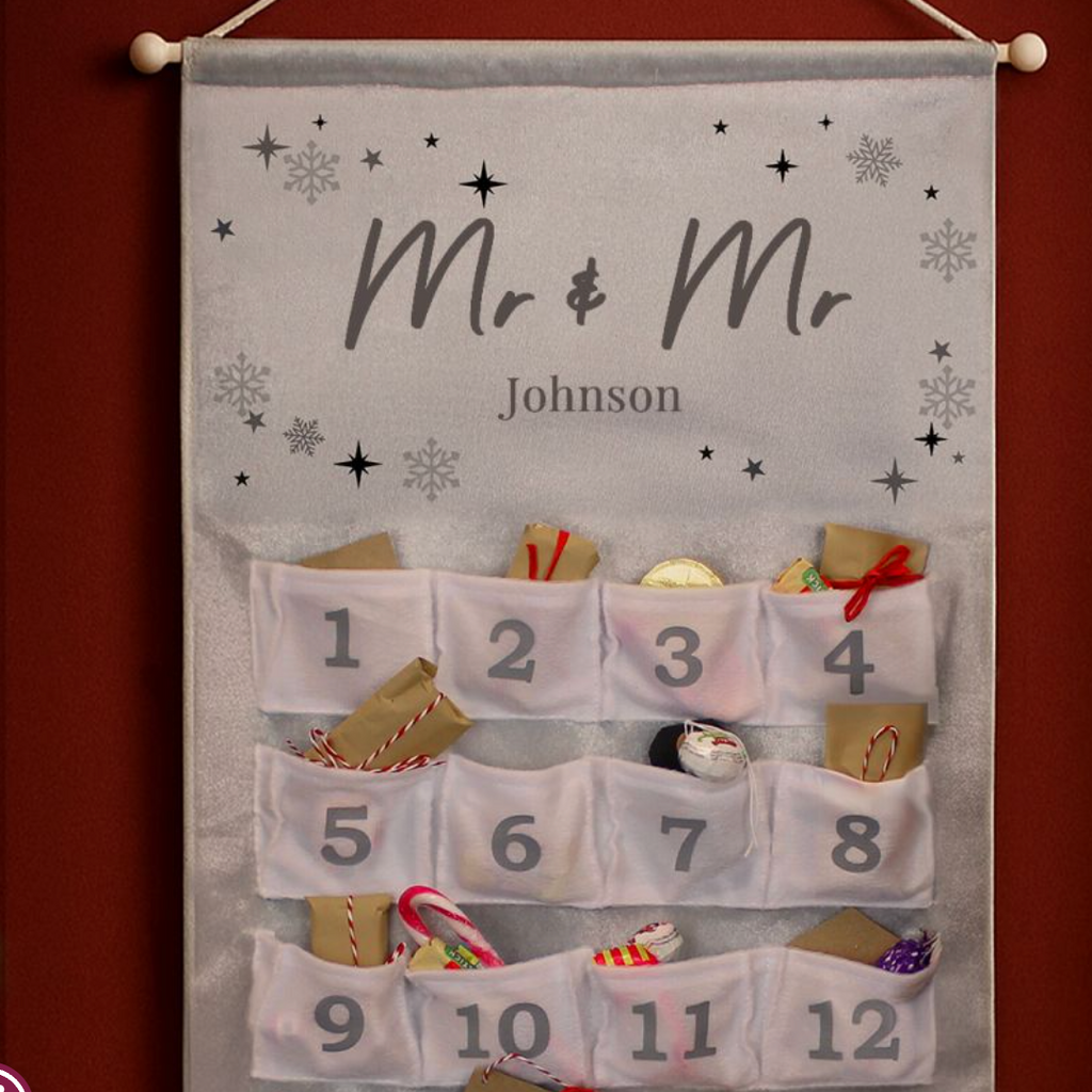 Lesbian Gay Personalised Christmas Advent Calendar | Gift