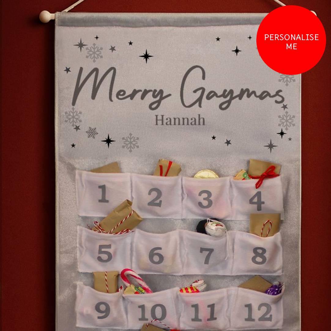 Lesbian Gay Personalised Christmas Advent Calendar | Gift