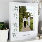 Mr & Mr - Gay Couple Personalised Botanical Box Photo Frame | Gift
