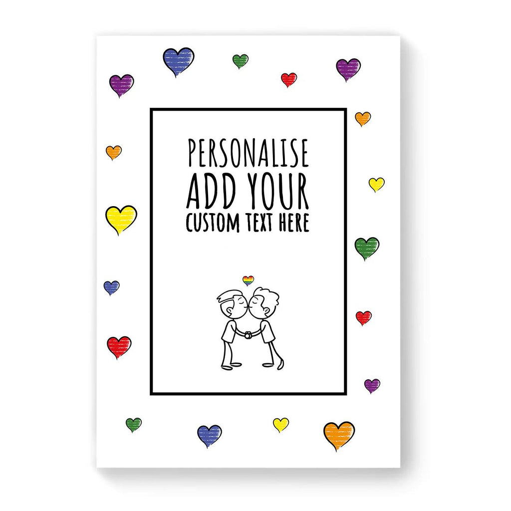 Personalised Gay Couple Card - Multiple Designs Available