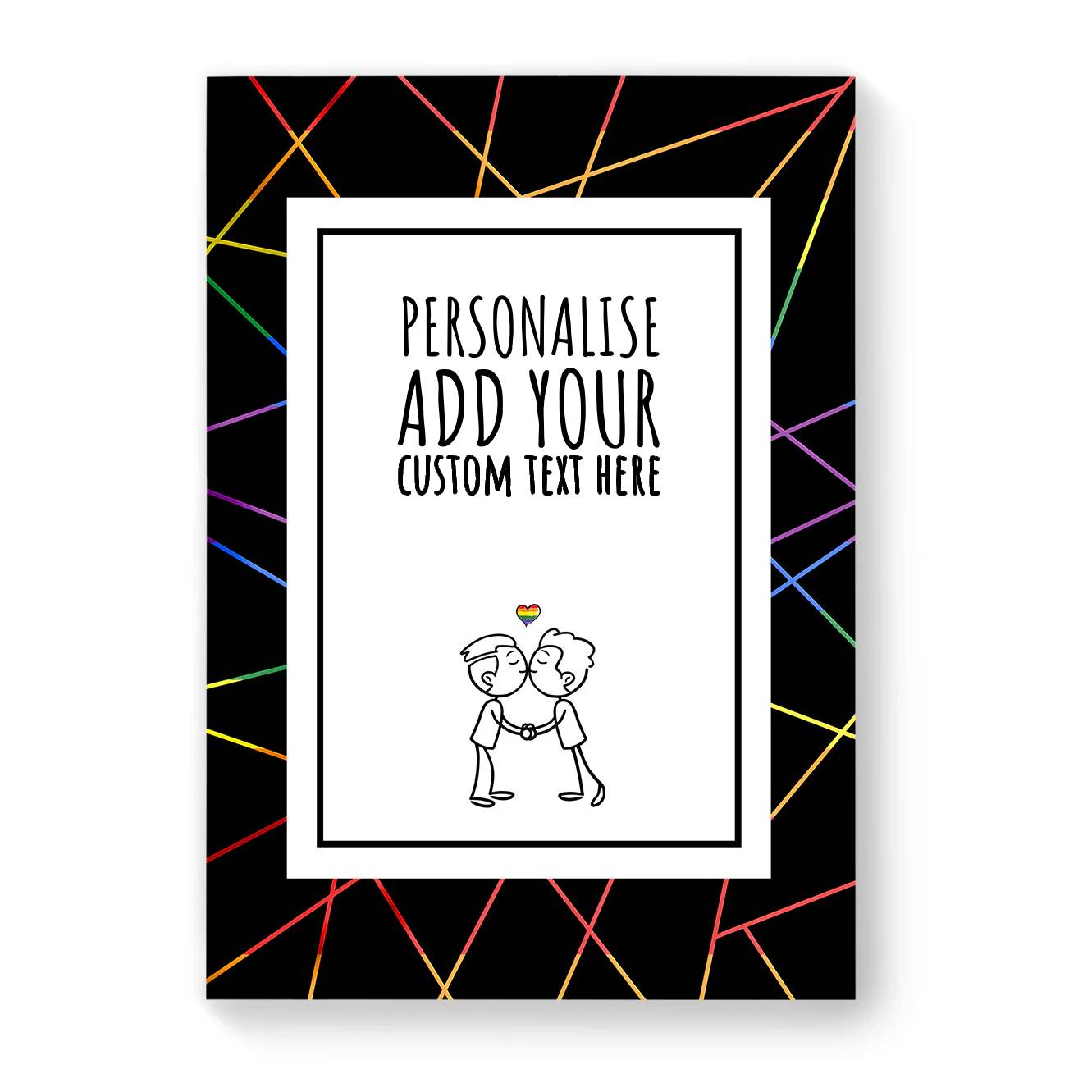 Personalised Gay Couple Card - Multiple Designs Available