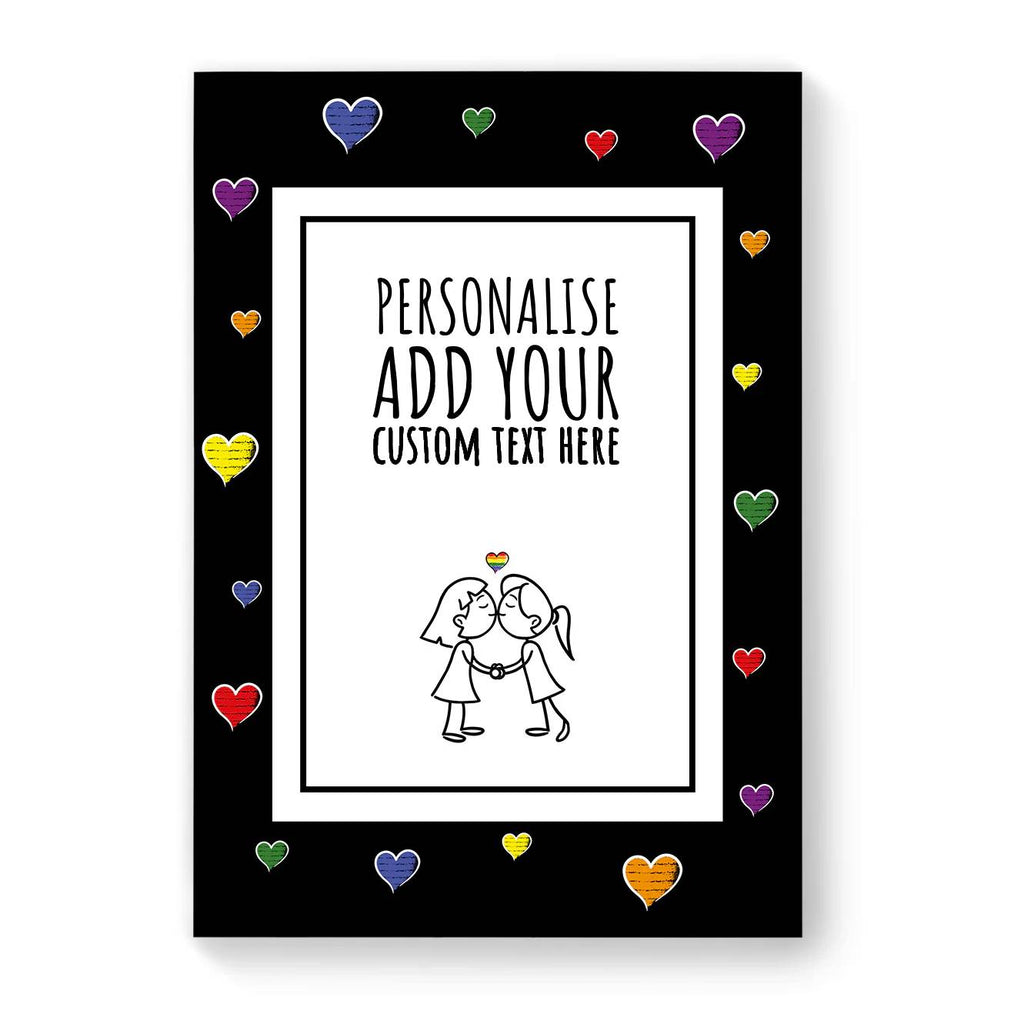 Personalised Lesbian Gay Couple Card - Multiple Designs Available
