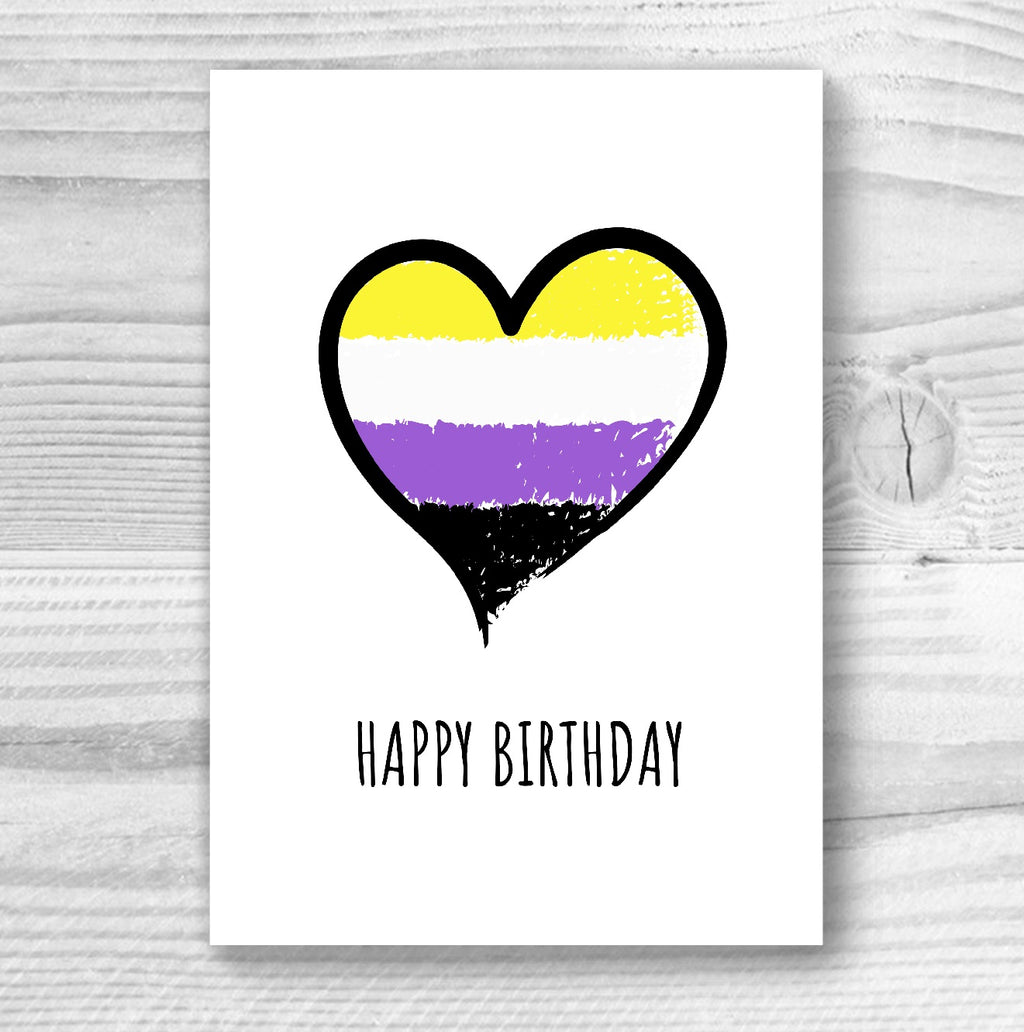 Happy Birthday - Non-Binary Birthday Card | Gift