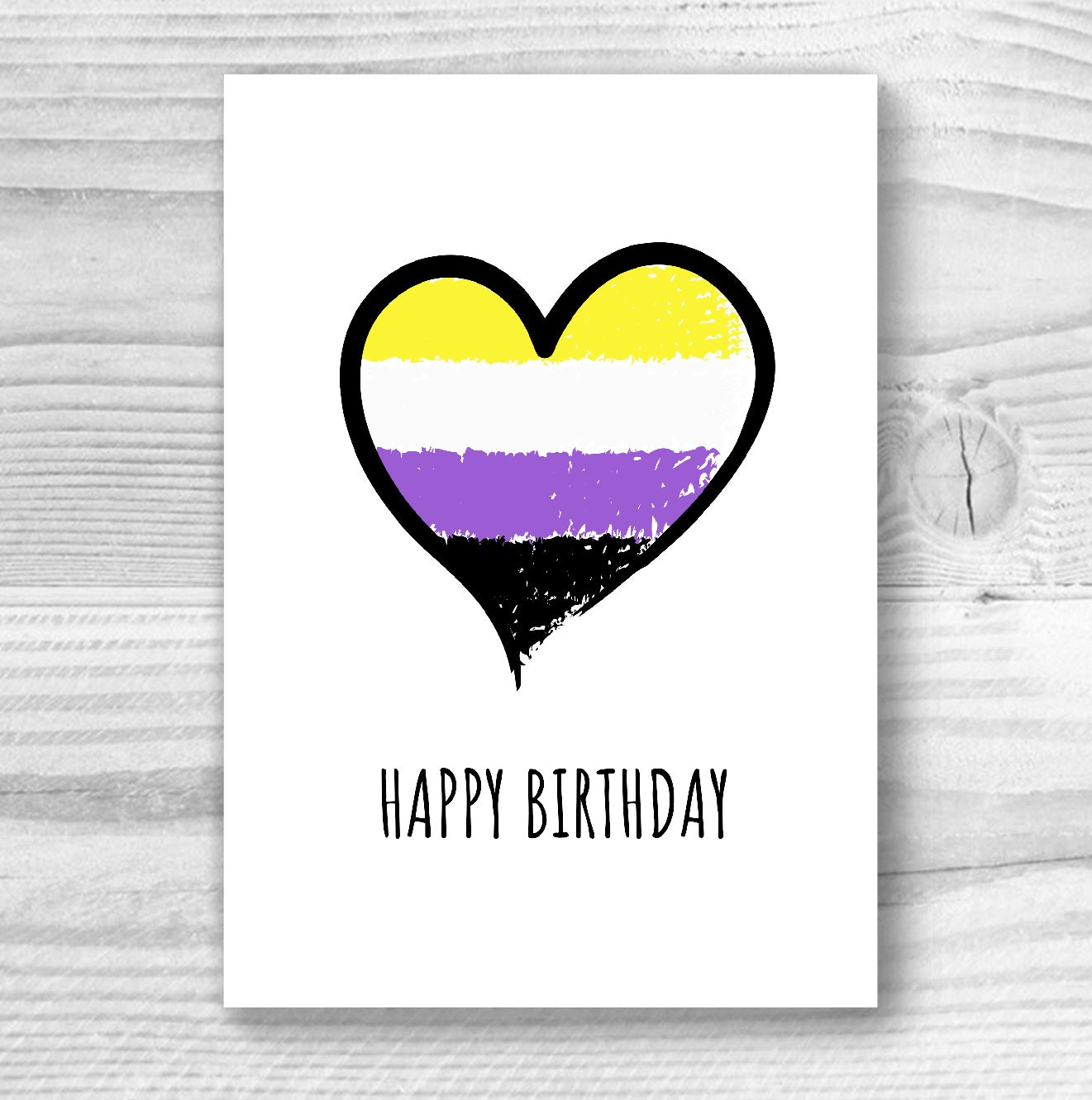 Happy Birthday - Non-Binary Birthday Card | Gift