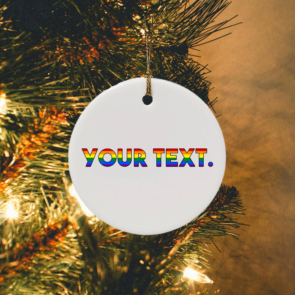 LGBTQ+ Personalised Xmas Bauble Decoration - Multiple Designs | Gift