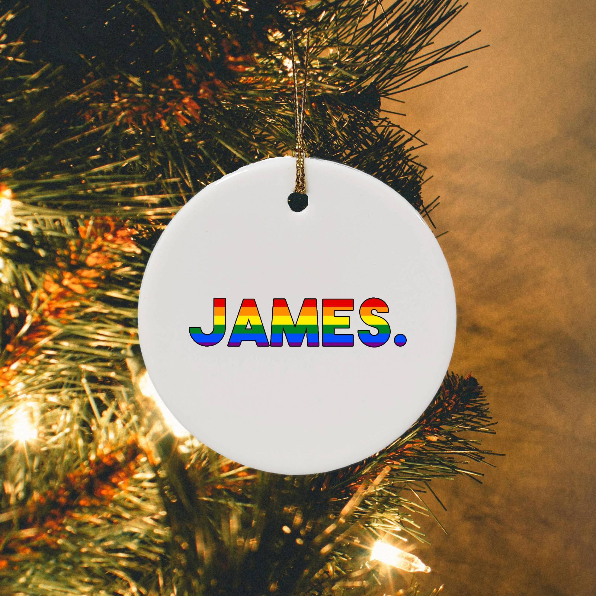 LGBTQ+ Personalised Xmas Bauble Decoration - Multiple Designs | Gift