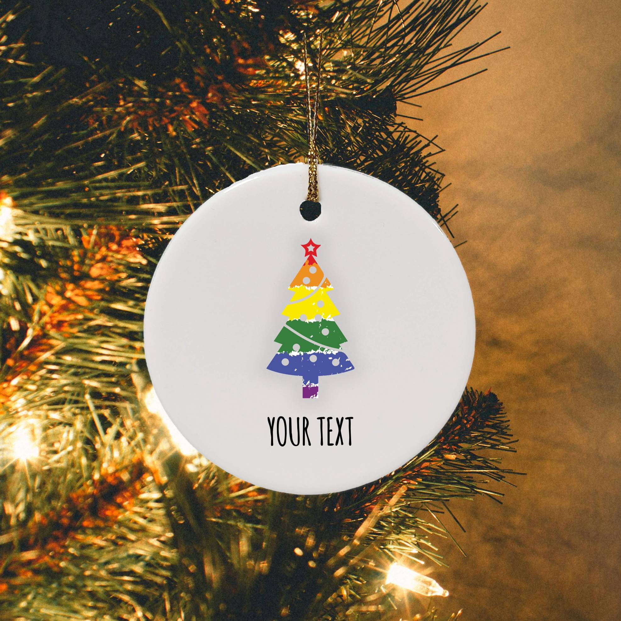 LGBTQ+ Personalised Xmas Bauble Decoration - Multiple Designs | Gift