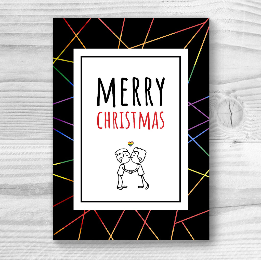 Merry Christmas - Gay Couple Xmas Card | Gift