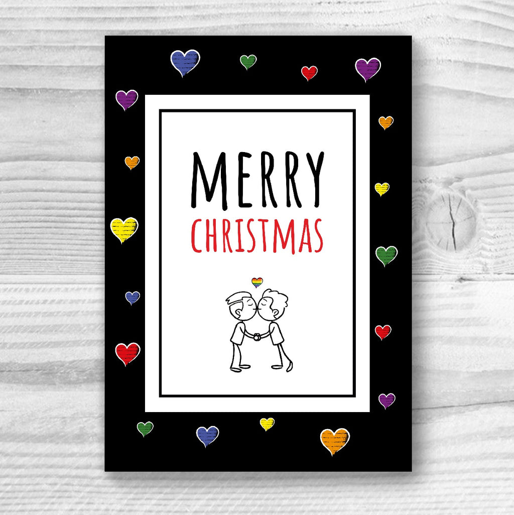 Merry Christmas - Gay Couple Xmas Card | Gift