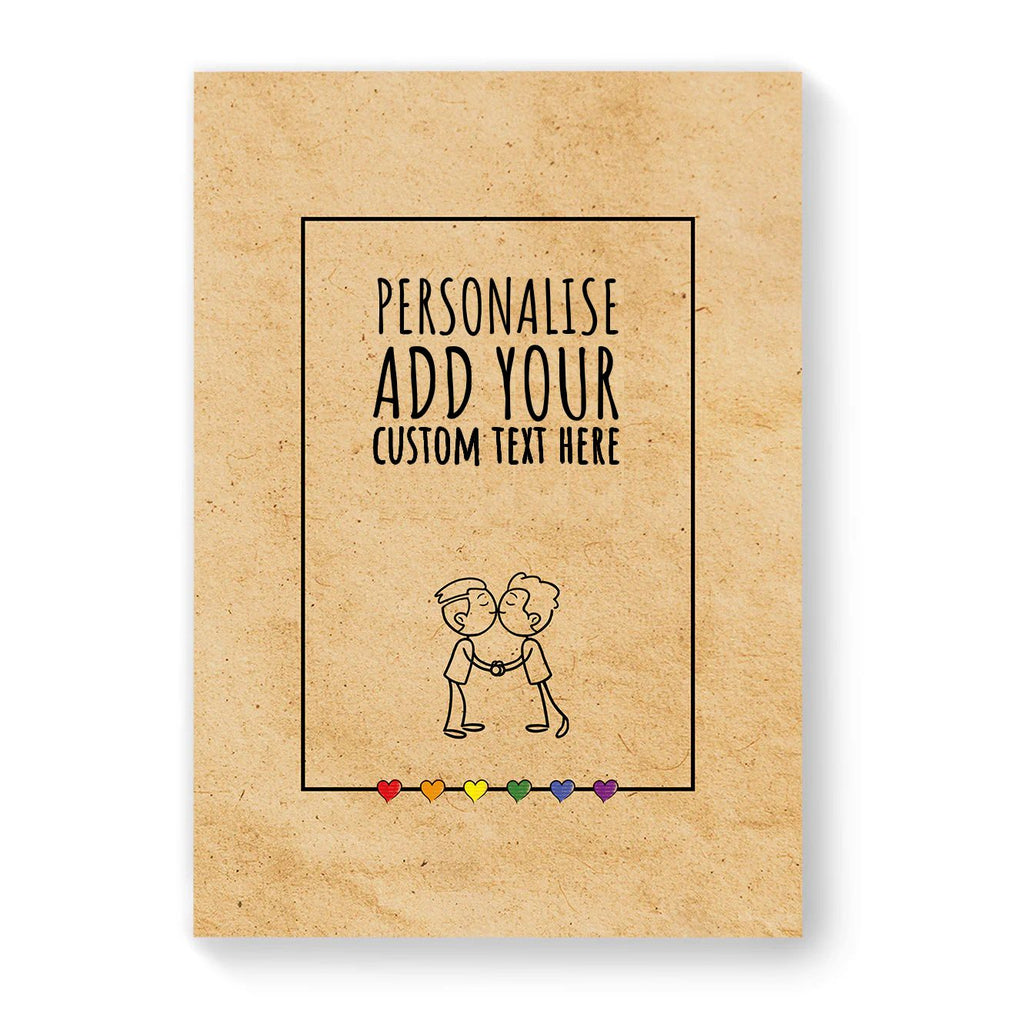 Personalised Gay Couple Card - Multiple Designs Available