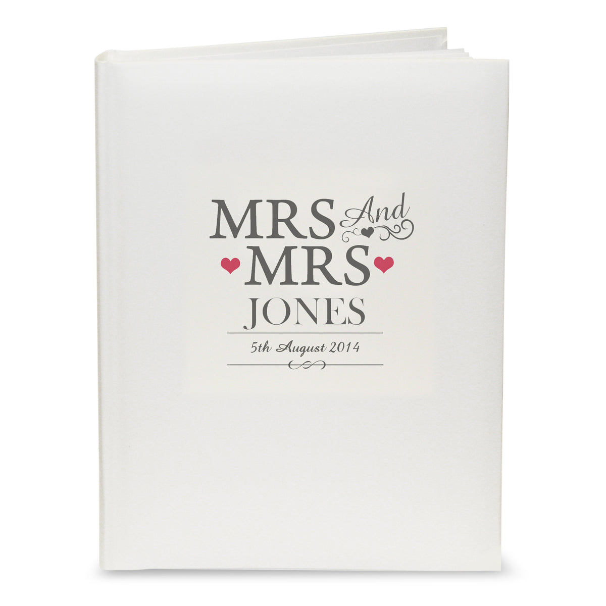Mrs &amp; Mrs - Lesbian Gay Couple Personalised Photo Album | Wedding Gift