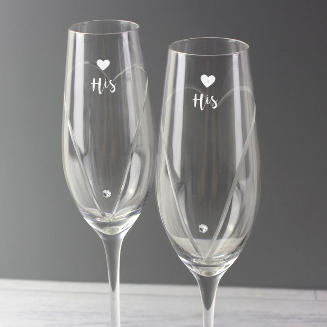 Gay Couple Pair of Flutes | Gift