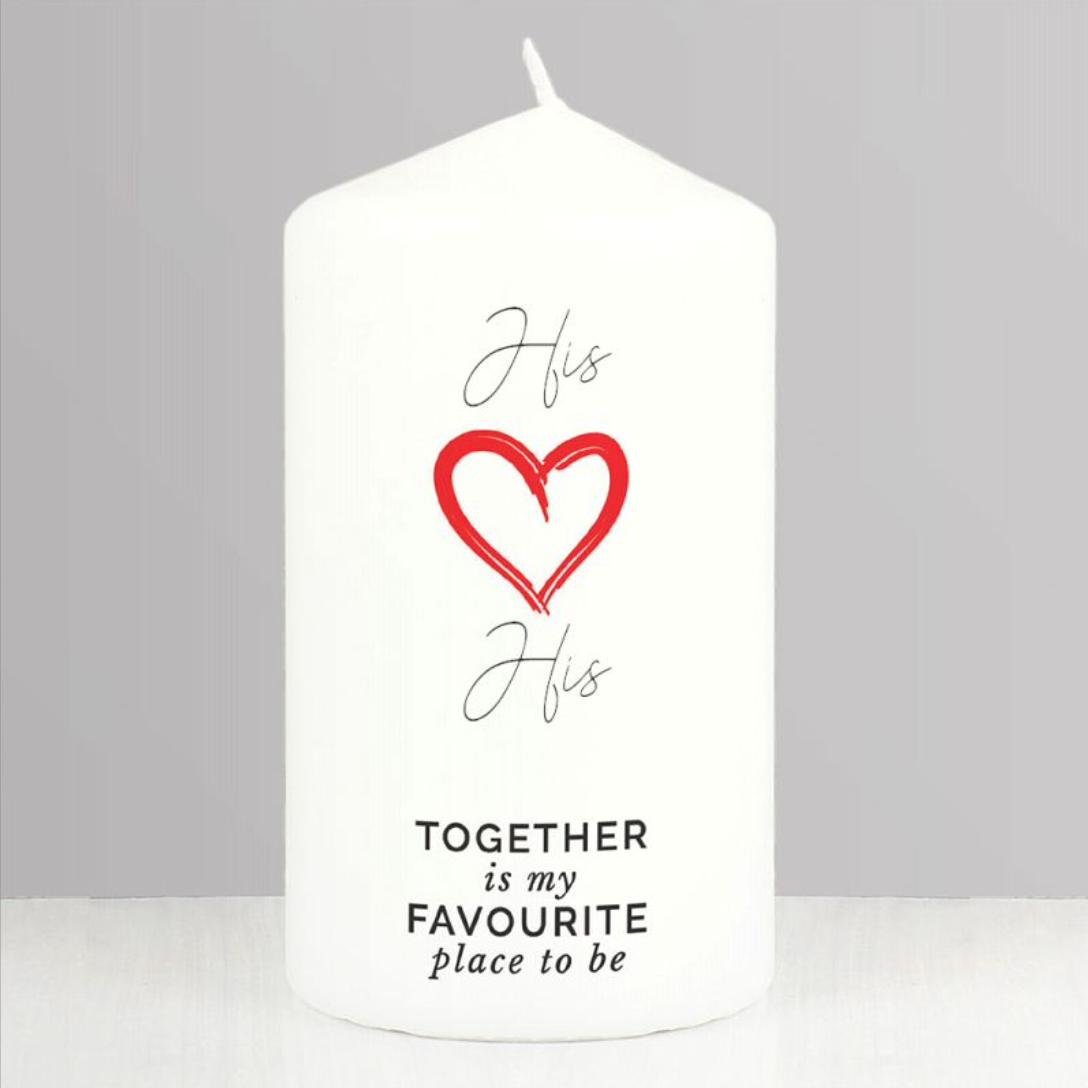 Together is my Favourite Place to be - Gay Couple Pillar Candle | Gift