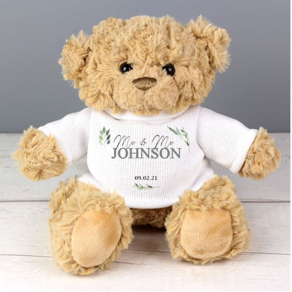Mx & Mx - Non-Binary Couple Personalised Teddy Bear | Gift