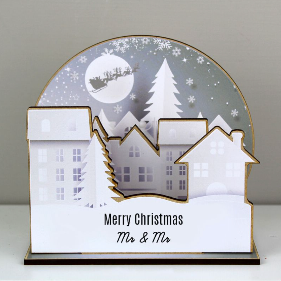 Mr &amp; Mr - Gay Couple Personalised Christmas DIY Decoration | Gift