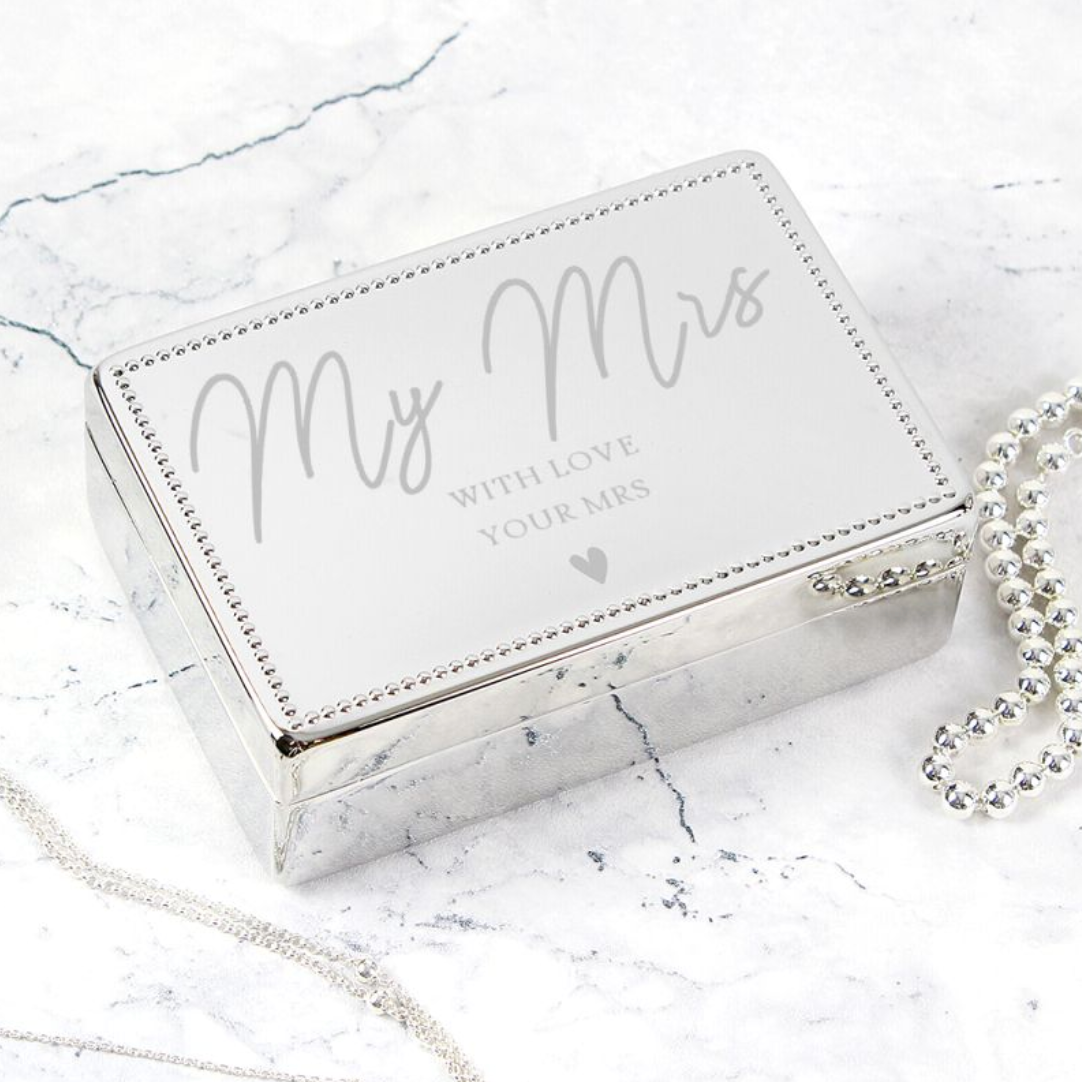 With Love Your Mrs - Lesbian Gay Couple Jewellery Box | Valentines Gift