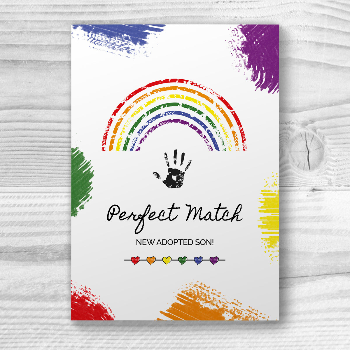 Perfect match new adopted son - Adoption Card | Gift