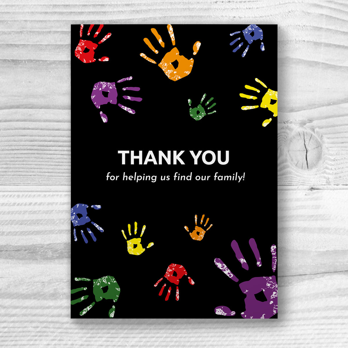 Thank you for helping us find our family - Adoption Card | Gift