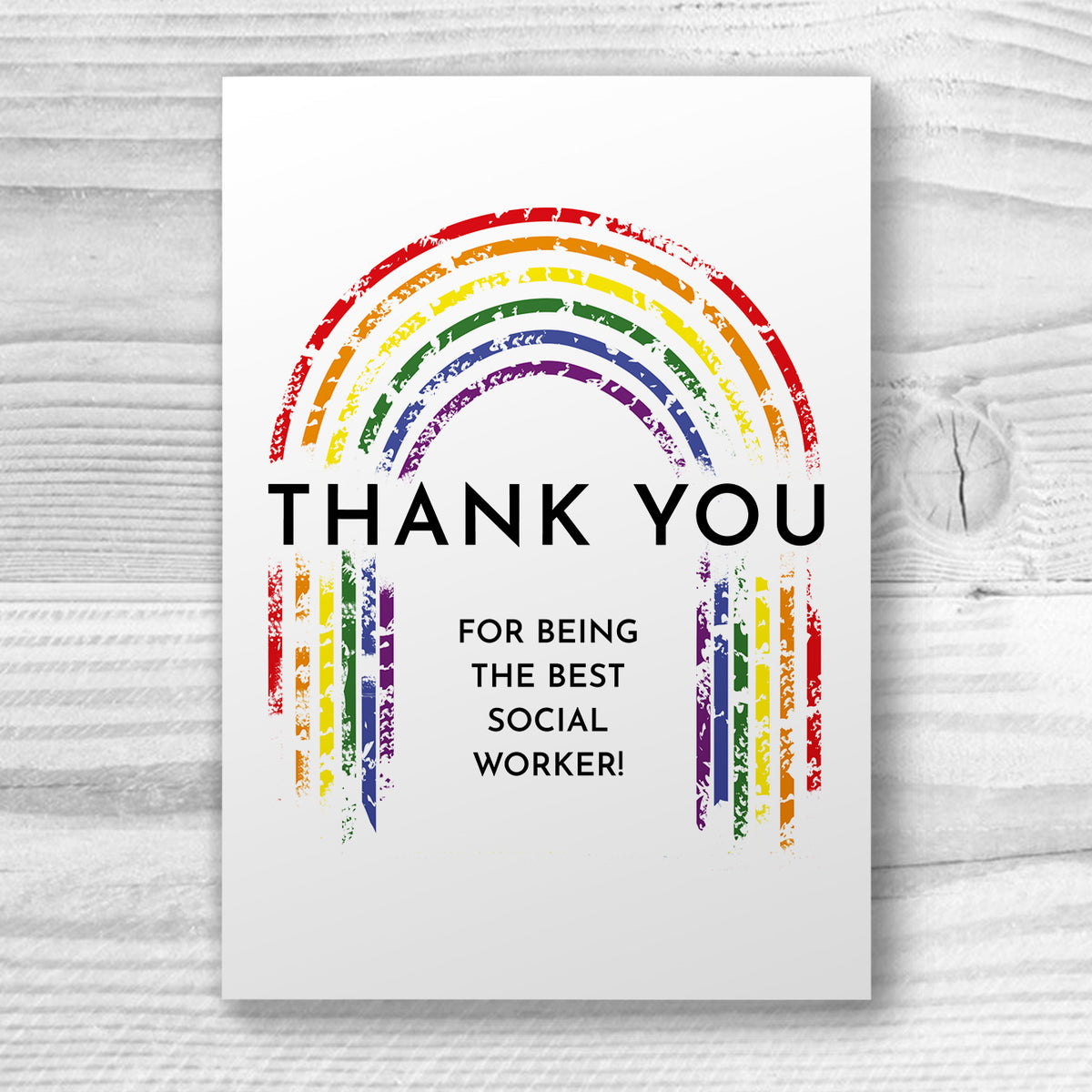 Thank you for being the best social worker - Adoption Card | Gift