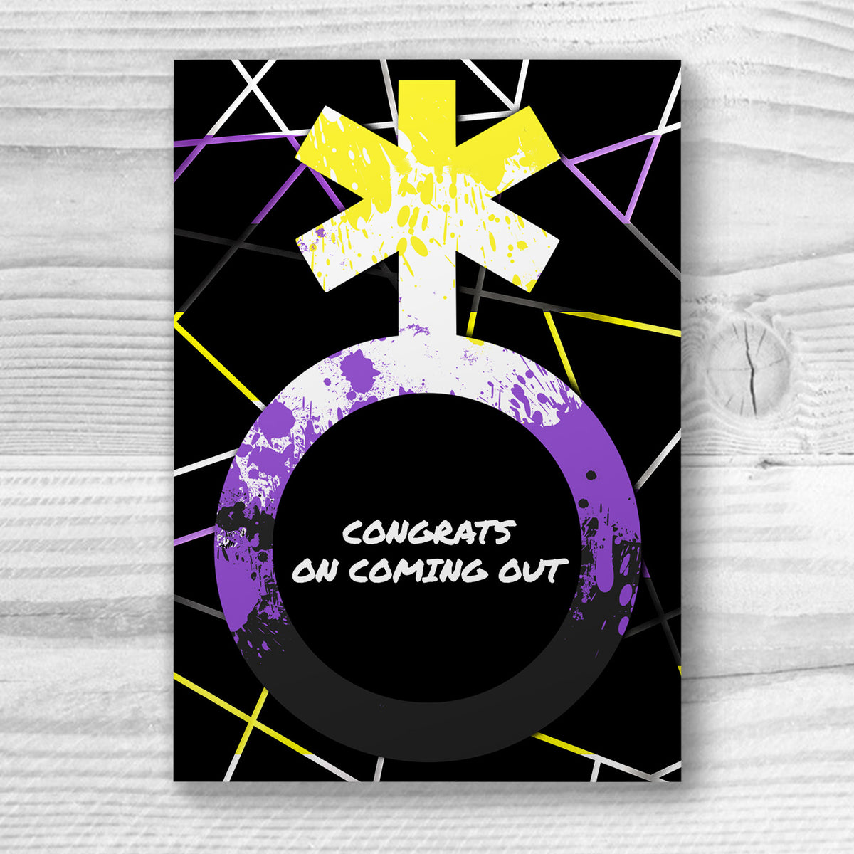 Congrats on Coming Out - Non-Binary Card | Gift