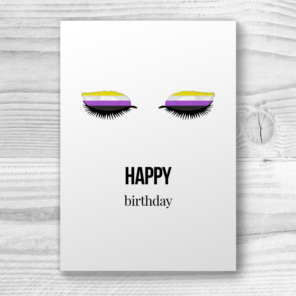 Happy Birthday - Non-Binary Birthday Card | Gift