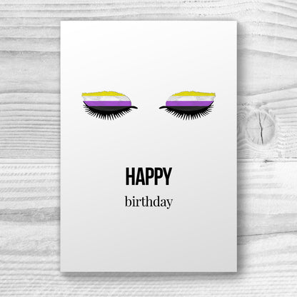 Happy Birthday - Non-Binary Birthday Card | Gift