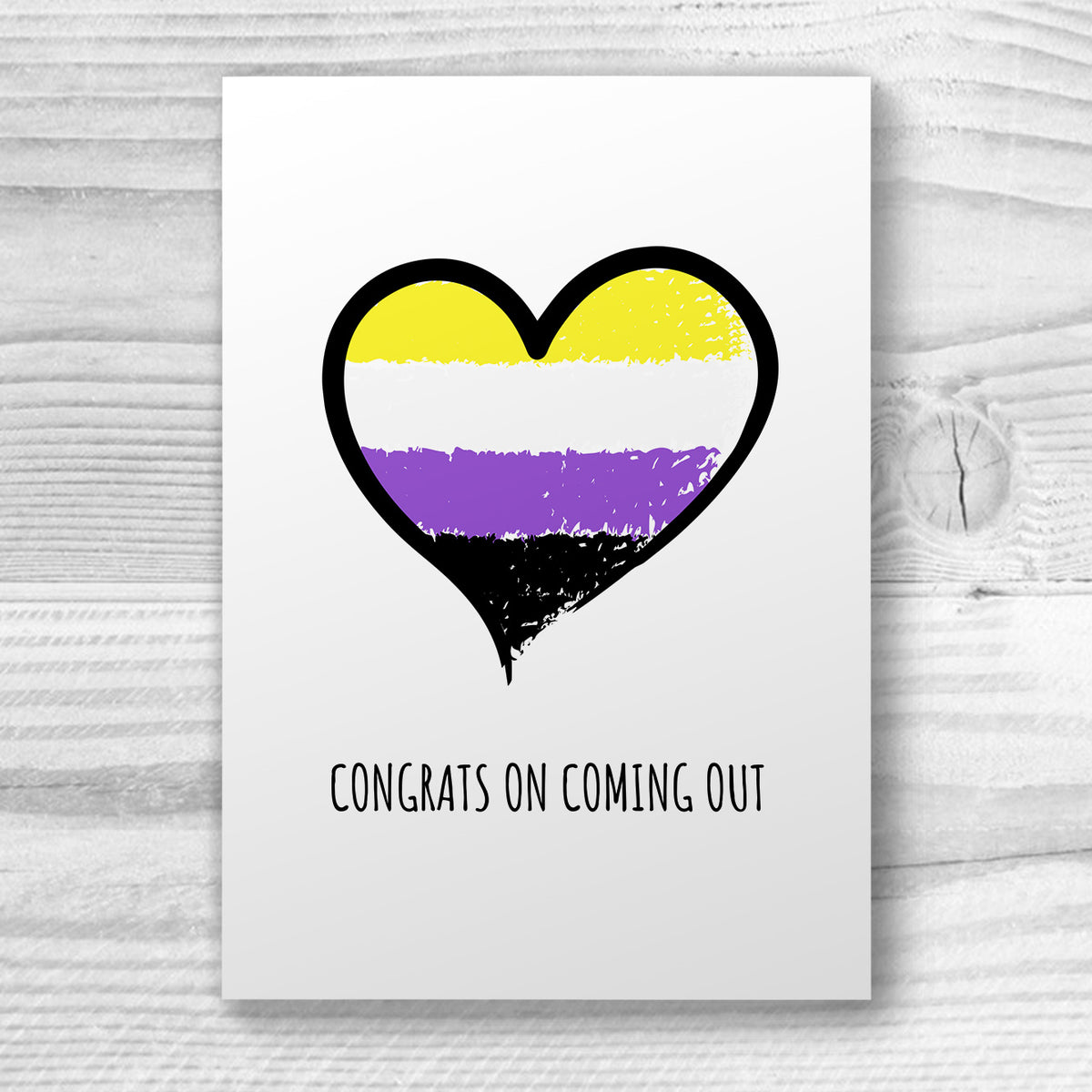 Congrats on Coming Out - Non-Binary Card | Gift