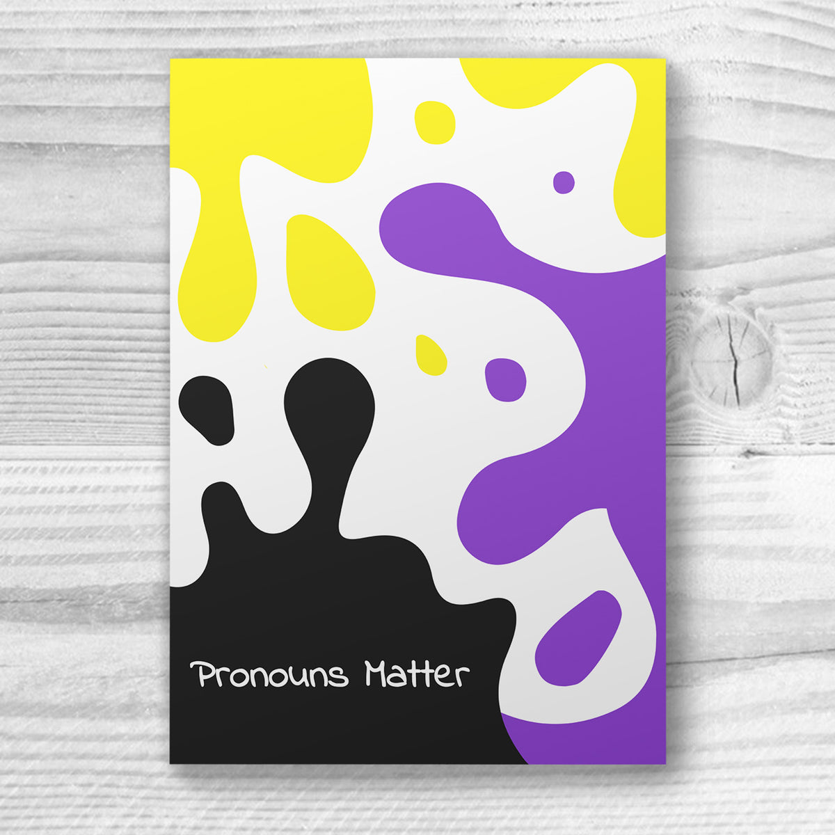 Pronouns Matter - Non-Binary Card | Gift