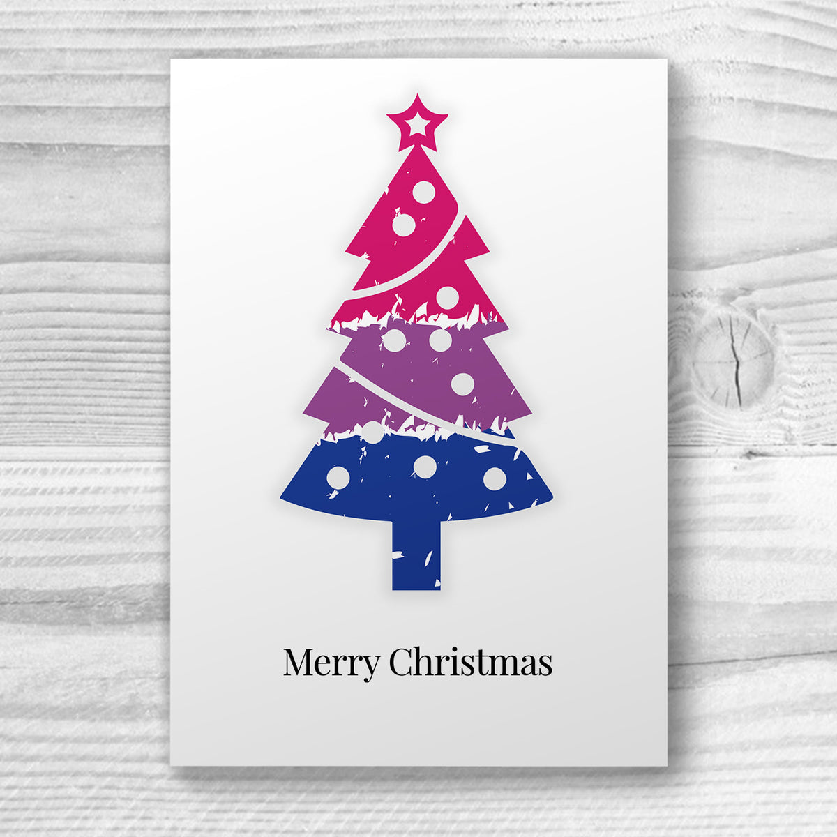 Merry Christmas - Bisexual Xmas Card | Gift