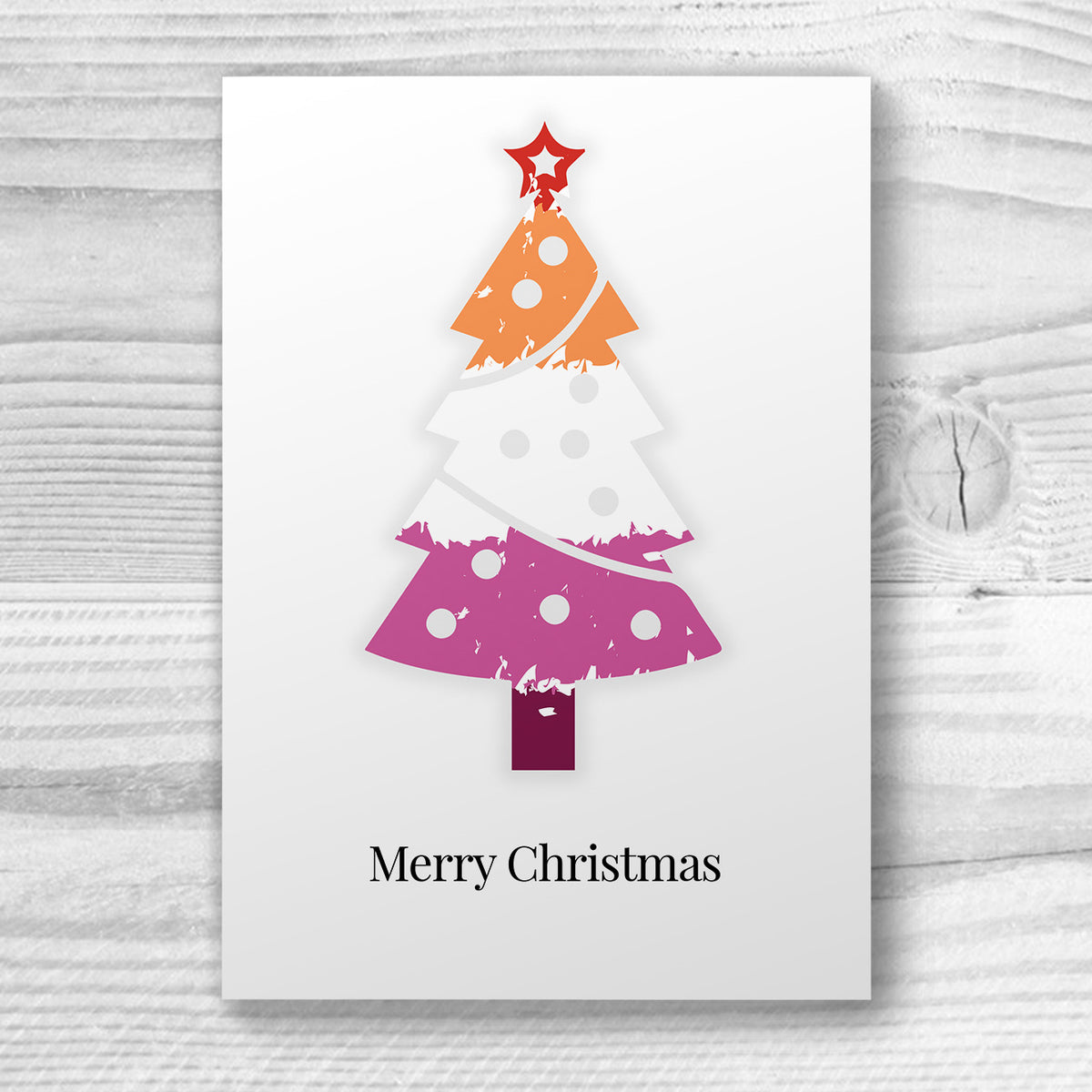Merry Christmas - Lesbian Xmas Card | Gift
