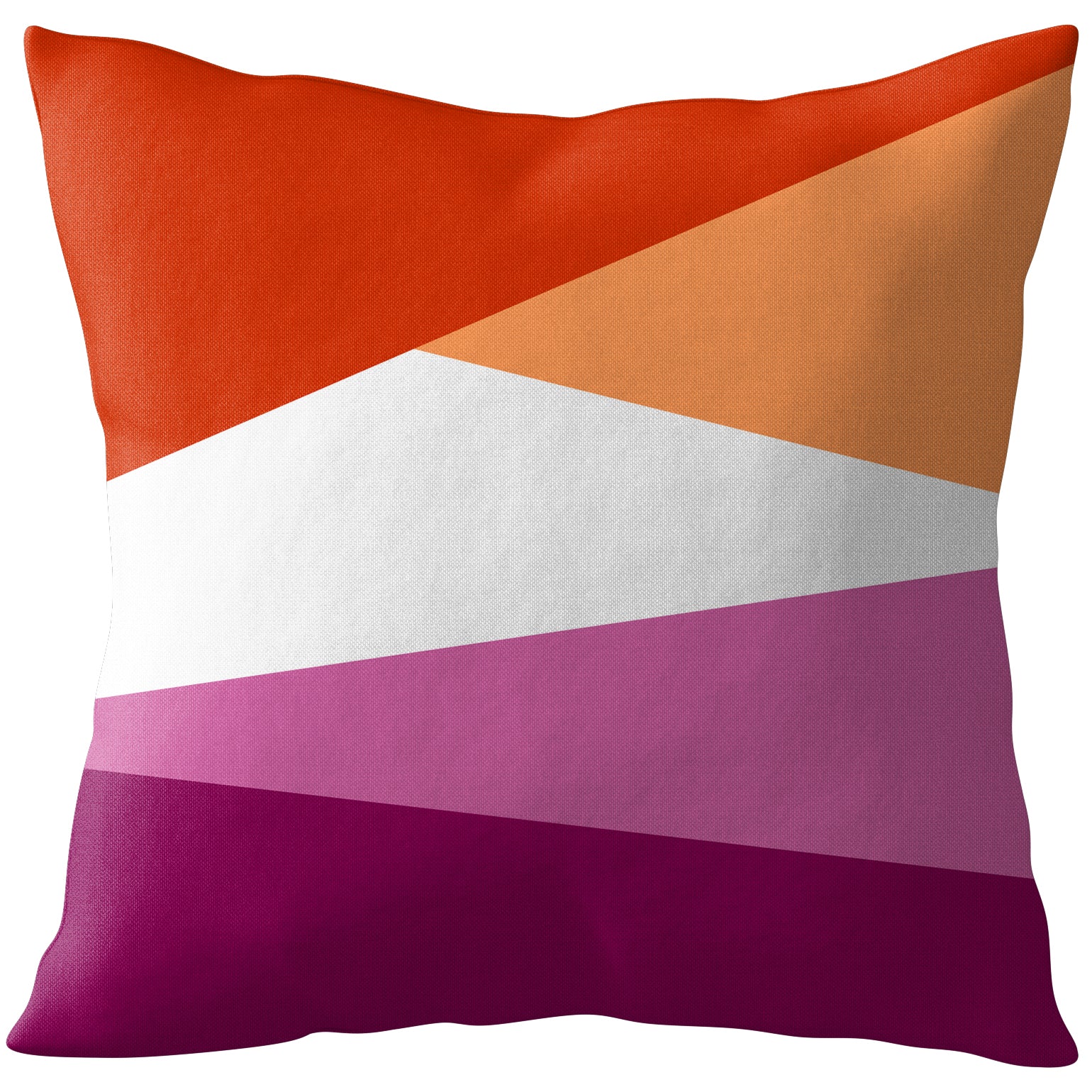 Lesbian Flag Geometric Cushion | Gift