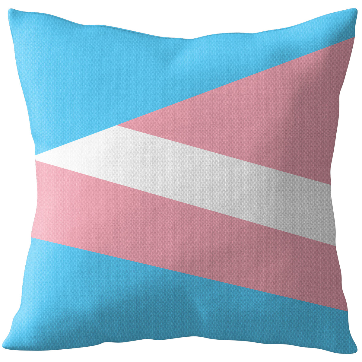 Transgender Flag Geometric Cushion | Gift