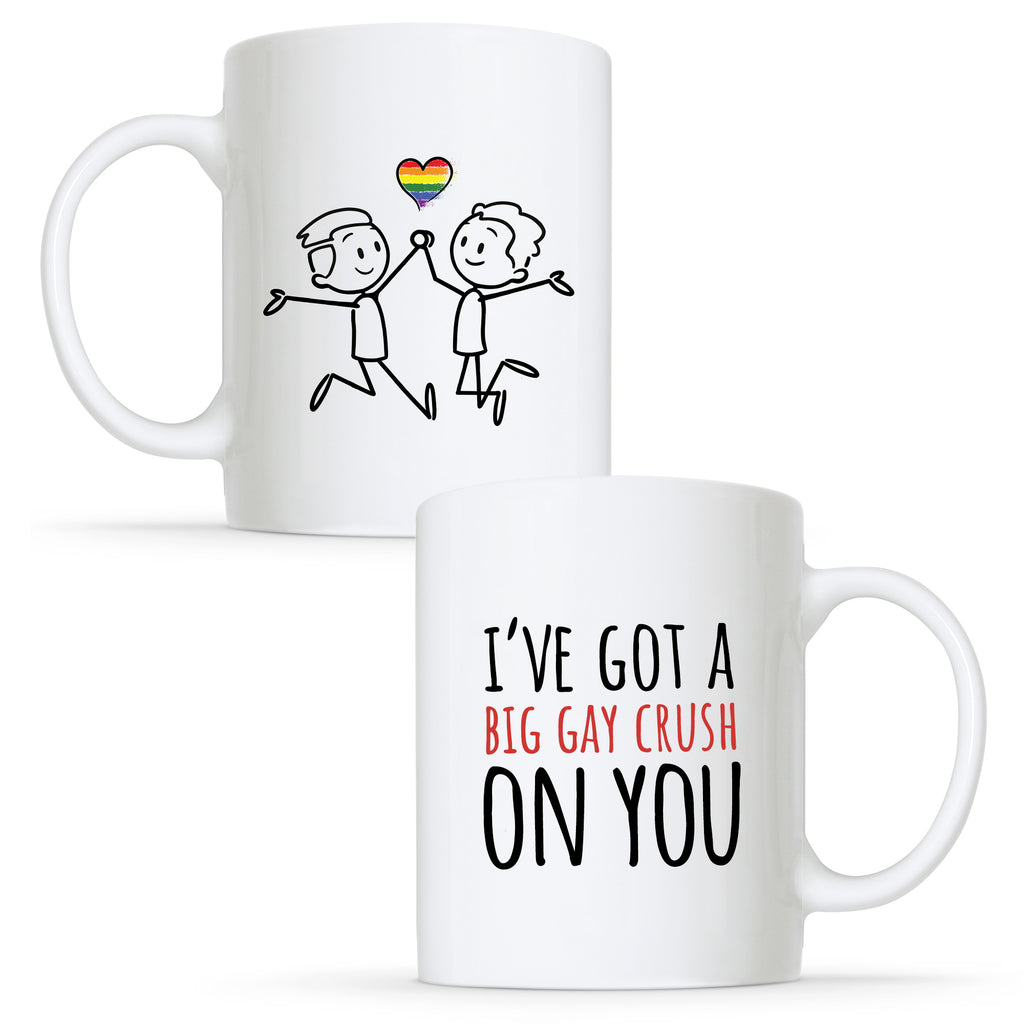 I've Got a Big Gay Crush on you - Gay Couple Mug Set | Gift