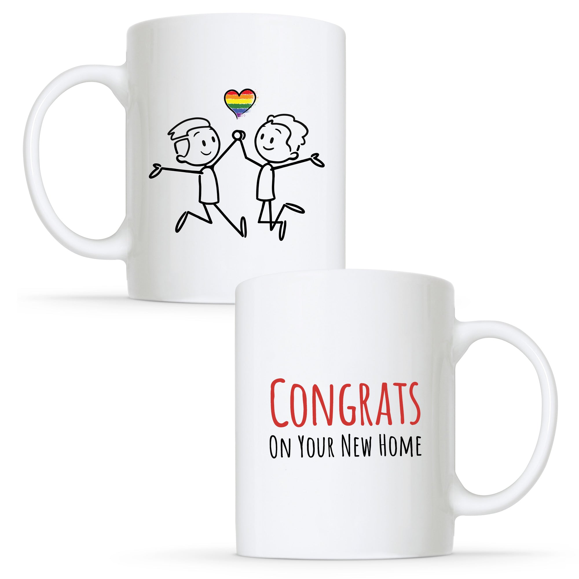 Congrats on your New Home - Gay Couple Mug Set | Gift