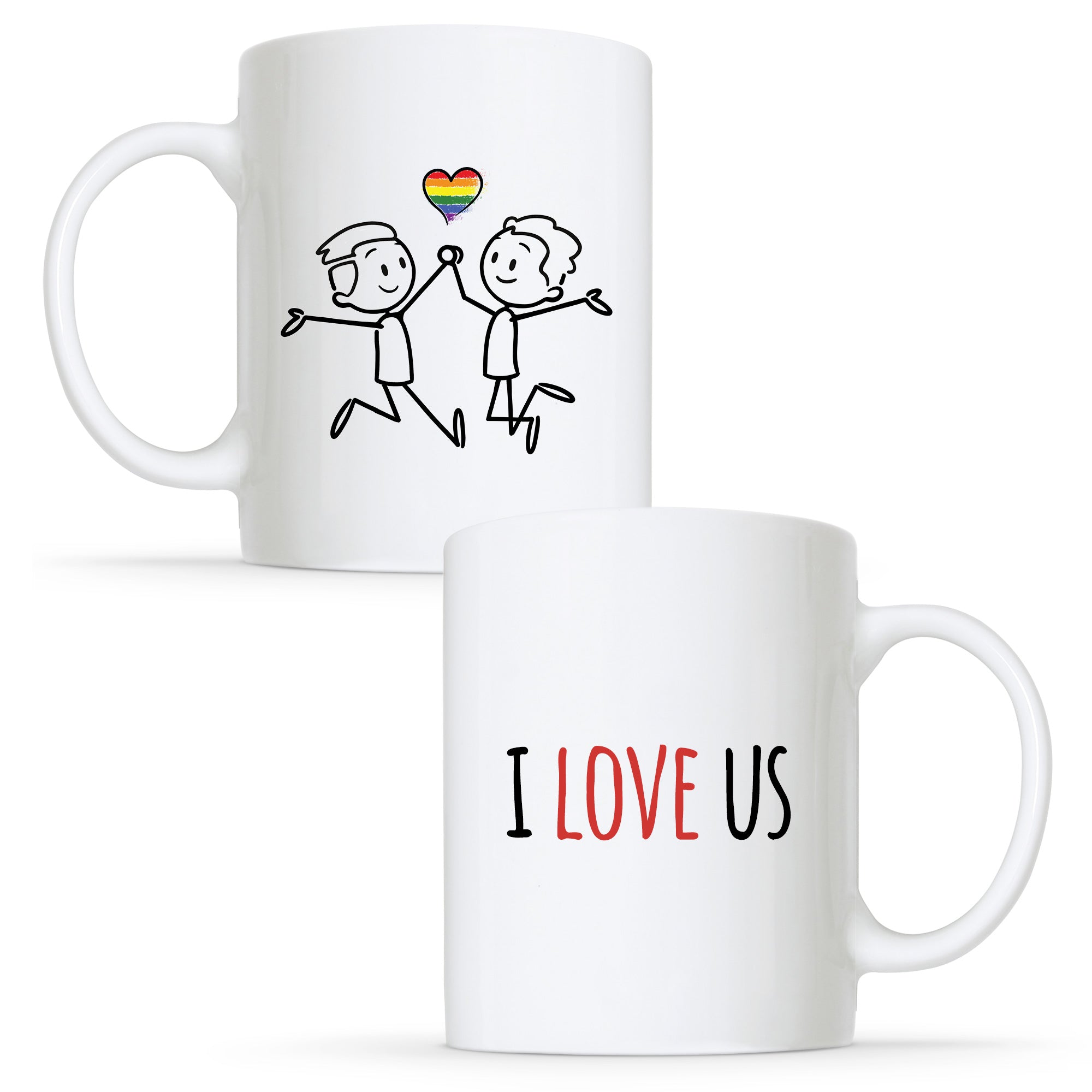 I Love Us - Gay Couple Mug Set | Gift