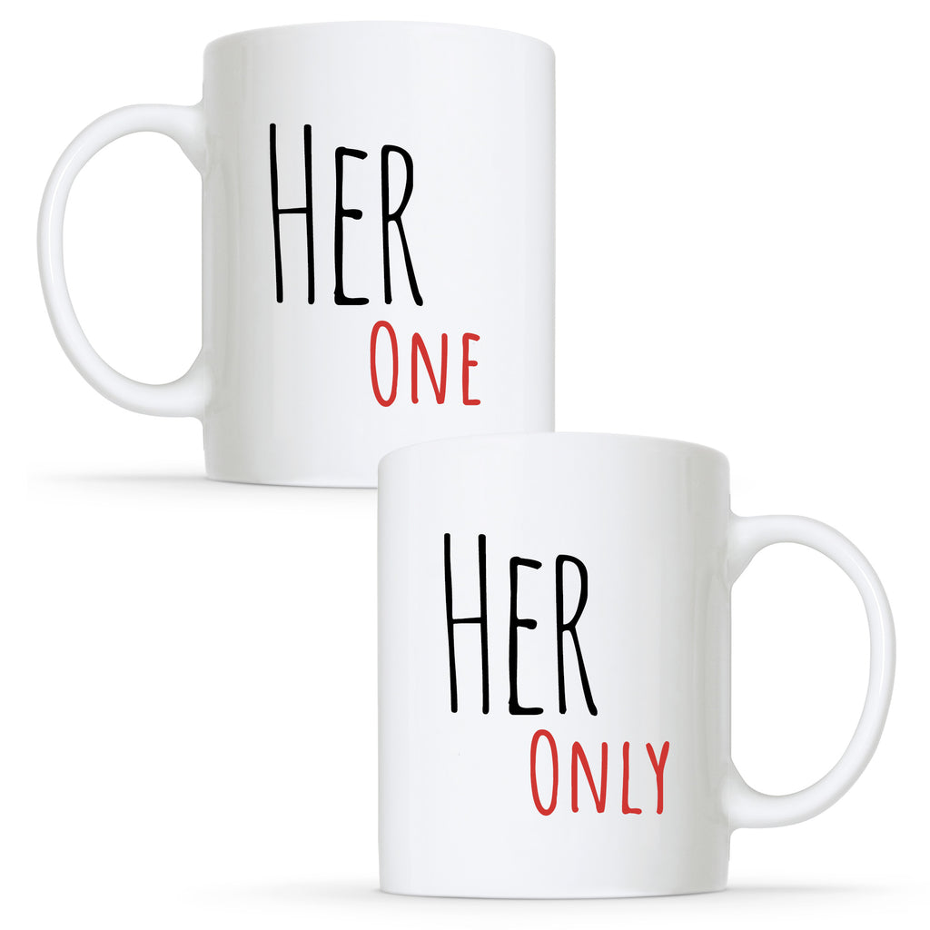 Her One & Her Only - Gay Lesbian Couple Mug Set | Gift
