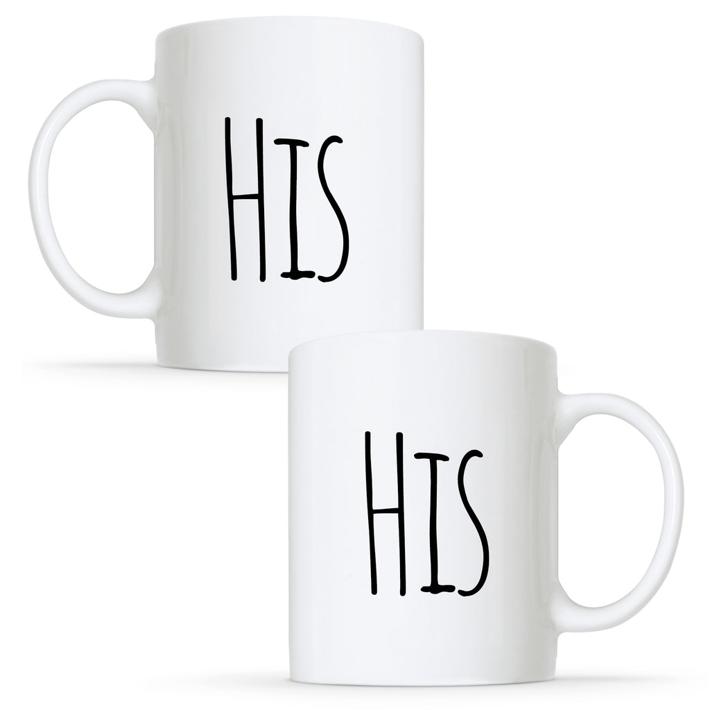 His & His - Gay Couple Mug Set | Gift