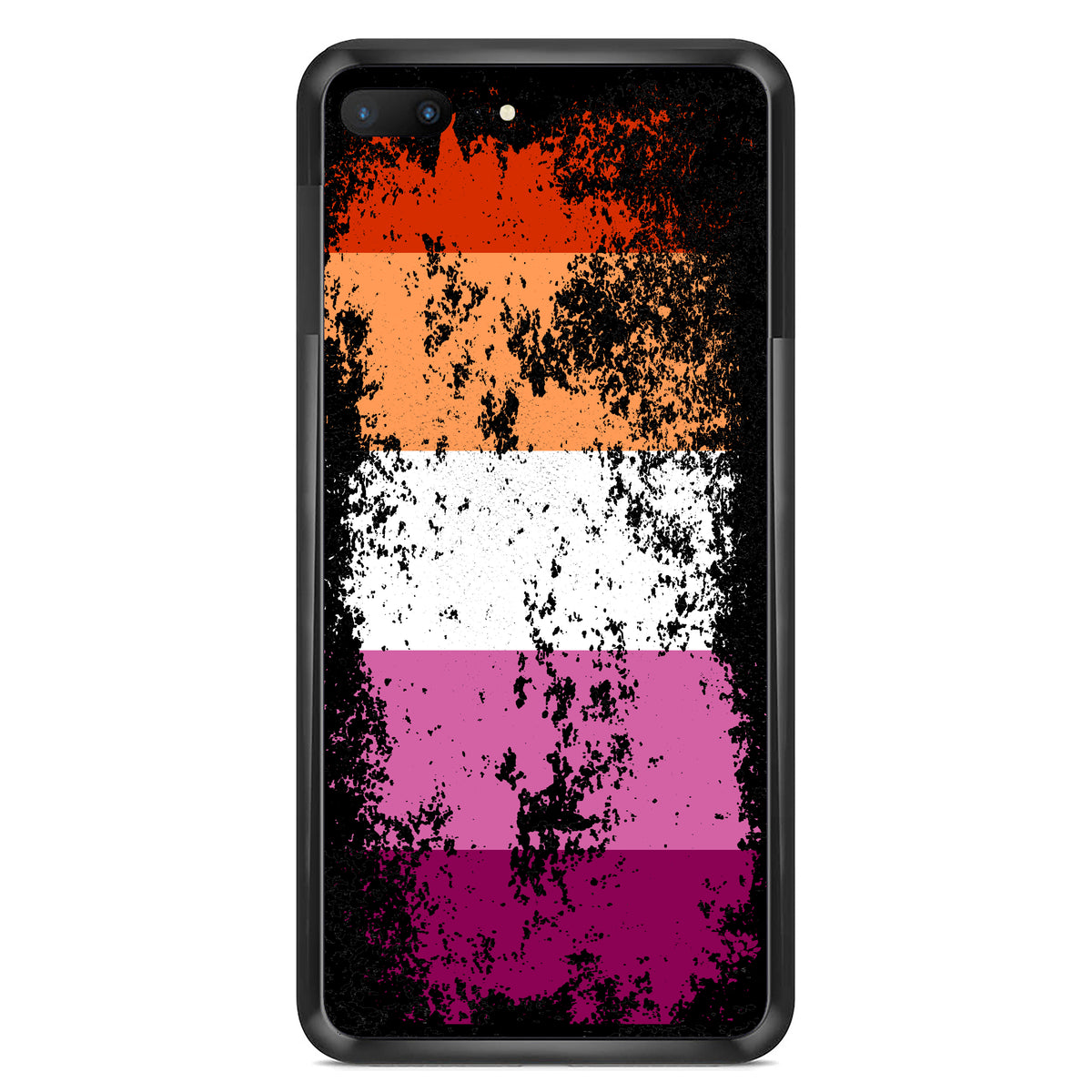 Lesbian Flag Distressed Horizontal Phone Case | Gift