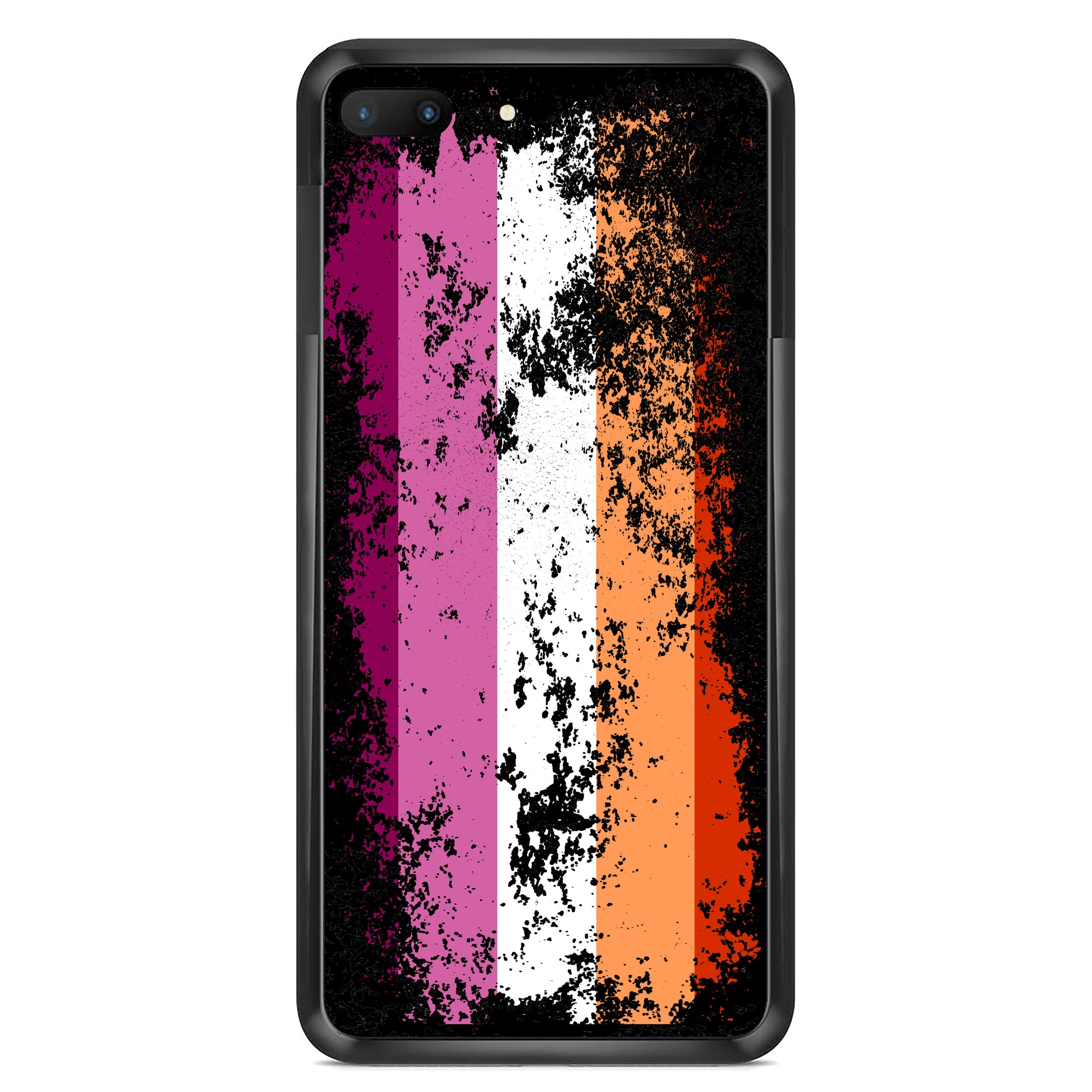 Lesbian Flag Distressed Vertical Phone Case | Gift