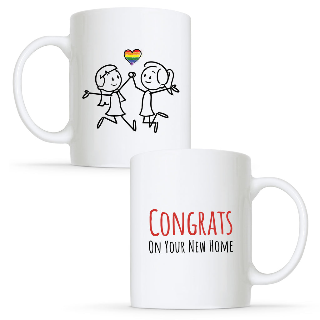 Congrats on your New Home - Lesbian Gay Couple Mug Set | Gift
