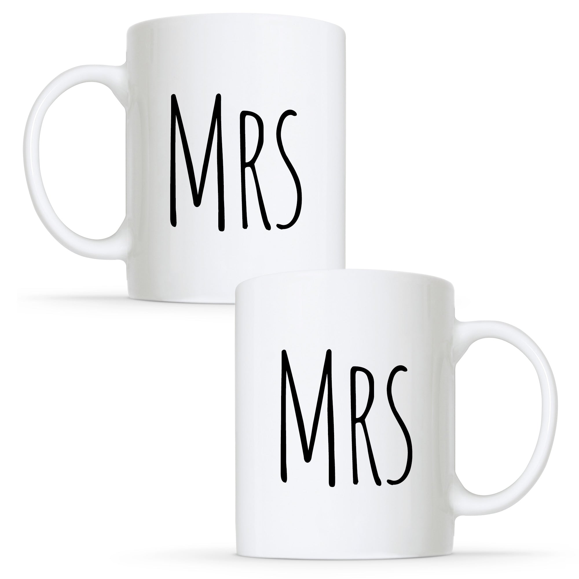 Mrs & Mrs - Gay Lesbian Couple Mug Set | Gift