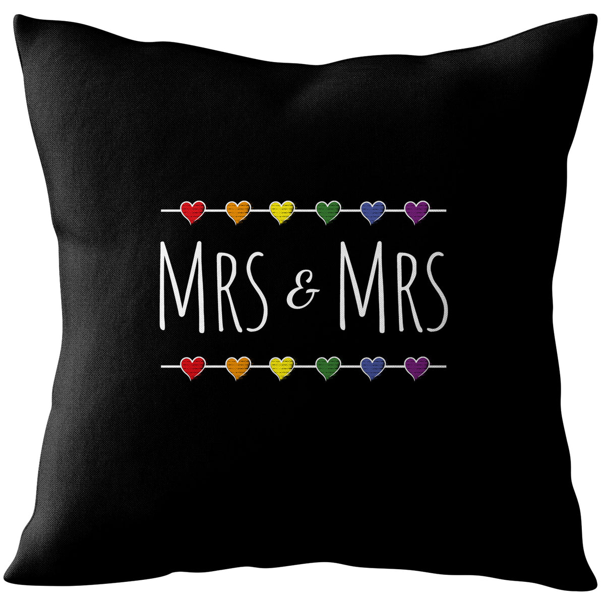 Mrs &amp; Mrs - Lesbian Couple Cushion | Gift